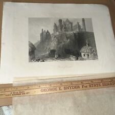 The Rock Of Cashel Irish Archaeological Site - Ireland Antique Plate picture