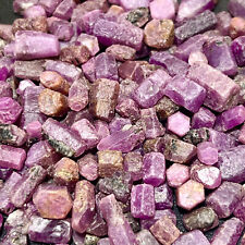 Red Ruby Rough Raw Crystal Pieces ( UV Reactive ) Small Tiny Natural Gemstones picture