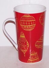 LOVELY 2015 STARBUCKS CHRISTMAS COLLECTION 16 OZ TALL COFFEE MUG ORNAMENTS RED picture
