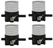 Push Thru Socket Interior - On/Off Lamp Socket, Medium Base E26 Socket | 4 Pack picture