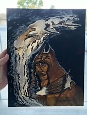 Original Oil Painting By Native American Artist John Tall Bear picture