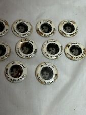 Vintage Shirley Temple Doll Pin Lot Of 10 All same Pinbacks picture