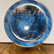 Franklin Mint “ Dolphin Dance” Plate & Stand Limited Edition Collection picture