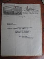 1918 letterhead & reply DARBY PENNSYLVANIA GRISWOLD WORSTED CO. Spinners/yarns picture