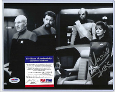 Deanna Troi Marina Sirtis Signed Star Trek The Next Generation 8x10 Photo PSACOA picture