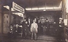 Amazing RPPC Real Photo Postcard of B. Andersen Cigar & Poolroom Store Front picture