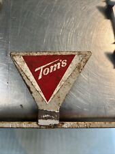 Vintage Tom’s Metal Hanging Rack Display Advertising Peanuts Chips  picture