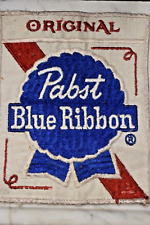 VTG 60s 70s LARGE Original Pabst Blue Ribbon Beer Collectors Patch 7