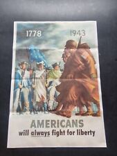 1943 WW2 USA AMERICA PACIFIC ARMY WAR IWO JIMA GUADALCANAL PROPAGANDA POSTER 446 picture