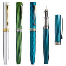 Hongdian N11 Fountain Pen EF/F Nib &Converter, Polygonal Aluminum Alloy Gift Pen picture