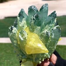 456G New Find green Crystal Cluster MineralSpecimen +NATIVE SULPHUR Sicily picture