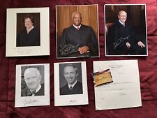 US Supreme Court Justice Autograph Signed Lot Thomas Kagan Stevens Breyer Souter picture