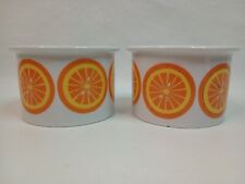 Vintage Arabia Finland Pomona Oranges Pattern Jelly Jam Jar Pot picture