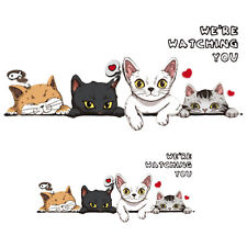  Funny Cute Cats Decal Stickers Auto Car Cat Decal Car Sticker for cosy*2 picture