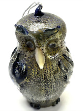 Rene Burri Glass Owl Holiday Ornament Handblown Mundgeblasen Collectable, Cute picture