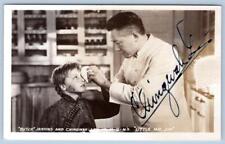 RPPC CHINGWAH LEE BUTCH JENNINGS MGM's LITTLE MR JIM AUTOGRAPHED PHOTO POSTCARD picture