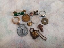 Vintage Small Collectables Lot Of 12 Very Rare And Unique Coins, Pins, Ect. Htf  picture