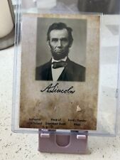 abraham lincoln Authentic Hair Strand, Sheet, Ford Theater Piece, Comes With COA picture