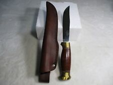 Vintage A/S Helle Fabrikker Knife with Brass Pommel & Guard Laminated Stainless picture