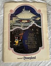 Disneyland Press Kit Summer 1977 Electrical Parade and Space Mountain RARE picture