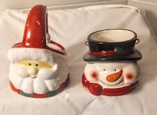 Vitg 1999's Santa & Snowman Ceramic Mugs picture