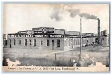 Tecumseh Michigan MI Postcard Brewer & Co Clay Working Largest Clay Factory 1910 picture