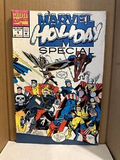 Marvel Holiday Special #1 VG HTF/Rare NEWSSTAND Edition (1991) 1st App Santa picture