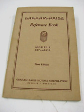 1929 Graham Paige Reference MODEL 827 AND 837 FIRST EDITION ORIGINAL picture