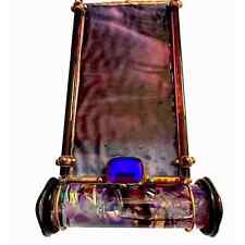 New Sue Rioux Kaleidoscope Cabernet Two Mirror System Glass & Copper Handmade picture