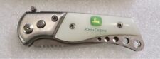 John Deere Tractors Advertising Spring Assisted Single Blade Pocket Knife - NEW picture