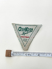 Vintage dead stock labels OshKosh Bigosh overall label original SALE picture