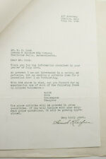 1940 Lamson Goodnow Samuel Klarfaen Chelsea MA Signed Letters Ephemera P1588F picture