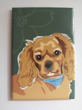 NEW Paper Russells MAGNET Ruby  Cavalier king charles spaniel Dog Puppy Brown  picture