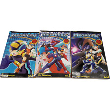 Mega Man NT Warrior Volume 1 2 3 First Printing VIZ Manga 2004 English Lot picture