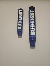 2 BUD LIGHT BREWING BEER TAP KNOB / HANDLE ALUMINUM 12 INCH - NEAT picture