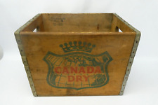 Vintage 1966 Wood Metal Reinforced Canada Dry Torrington Conn Shipping Crate Box picture
