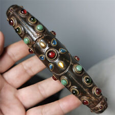 Antique Old Tibet multiple treasure gzi Beads meteorite Amulet dzi Hanging bead picture