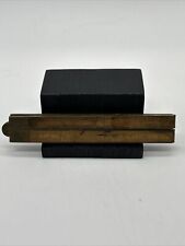 Vintage Lufkin NO.781 Brass Bound Boxwood Folding Ruler picture