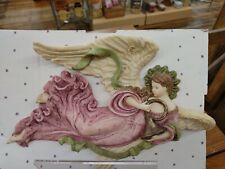 United Design 1998 Angel In Your Corner Angel and Horn Plaque NEW ~ Large 14x10