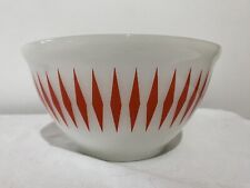 Vintage Agee Pyrex Red Diamonds Mixing Bowl - 7” / 18cm Diameter picture