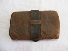 Vintage WW1 Era Stitched Leather Wallet 8-b picture