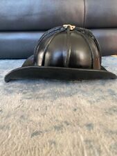 Vintage Cairns 8 panel leather fire helmet picture