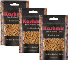 Kashmir Cigarette Filter Tips Unbleached Pre Rolled Tips 100/Bag = 3 Bags picture