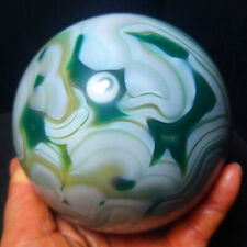 RARE 1468g Beautiful polishing Colorful Green Agate Crystal  Ball Healing  A3727 picture