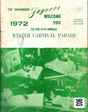 1972 Greenwood Mississippi Jaycees winter carnival parade program nostalgia picture