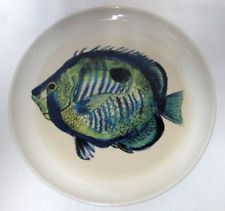 CMG Vintage Fish plate appetizer salad snack Micro Dish Safe hand made Portugal picture