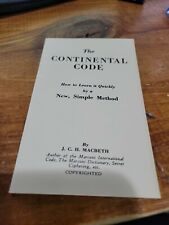 The CONTINENTAL (Morse) CODE How to Learn It, J.C.H. Macbeth; M.M. Fleron & Son picture
