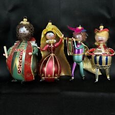 Choice De Carlini Italy Hand Blown Glass King & Queen, Jester or Herald Ornament picture
