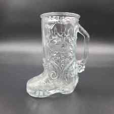 Vintage Libbey of Canada Boot Coors Clear Glass Beer Mug picture