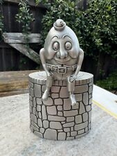 Humpty Dumpty Coin Bank KIRK STIEFF SOLID PEWTER BANK piggy HEAVY DUTY VTG🔥 picture